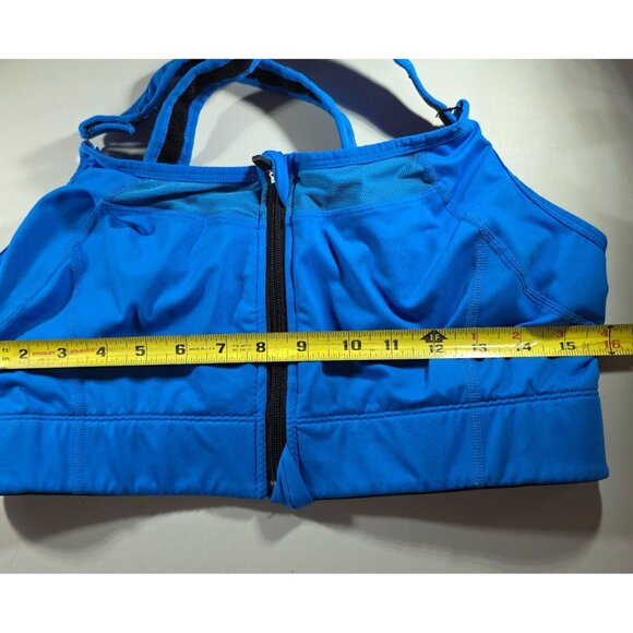 Constantly Varied Gear Blue Full Zip Adjustable Sports Bra Medium fitness - Picture 4 of 5